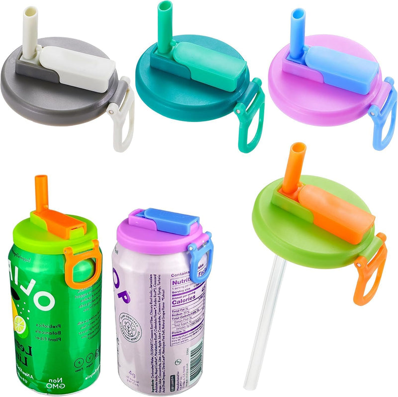 Silicone Can Cap with Straw